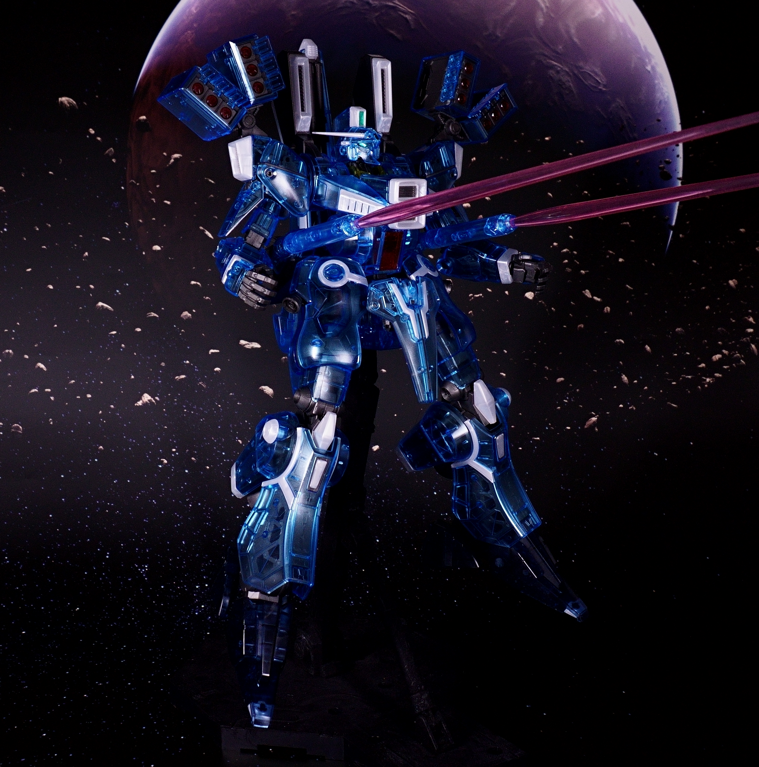 【Vol.15 MG 1/100 Gundam Mk-V [Clear Color]】 Review 5