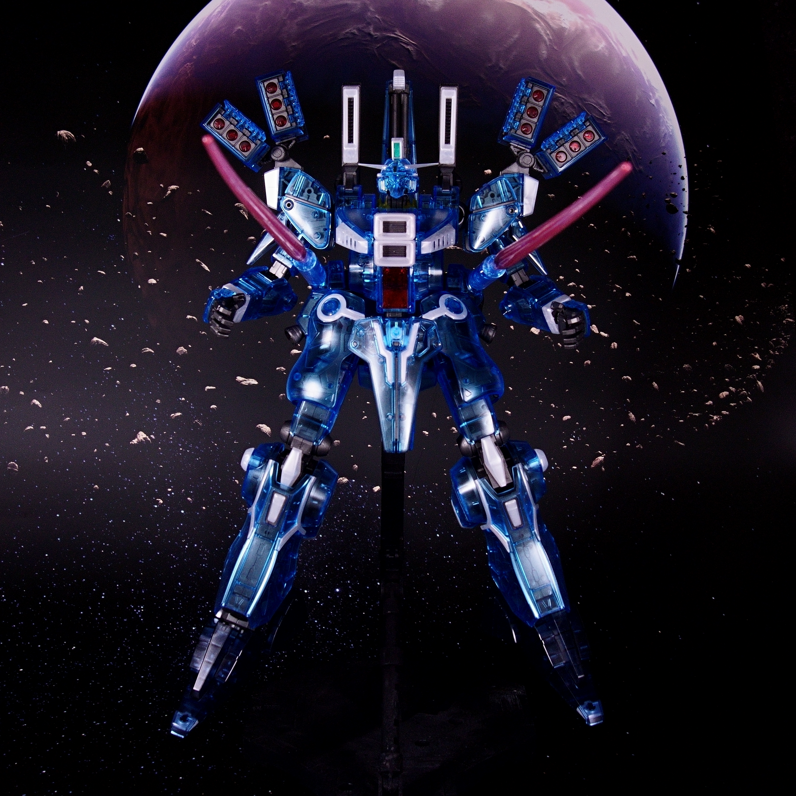 【Vol.15 MG 1/100 Gundam Mk-V [Clear Color]】 Review 6