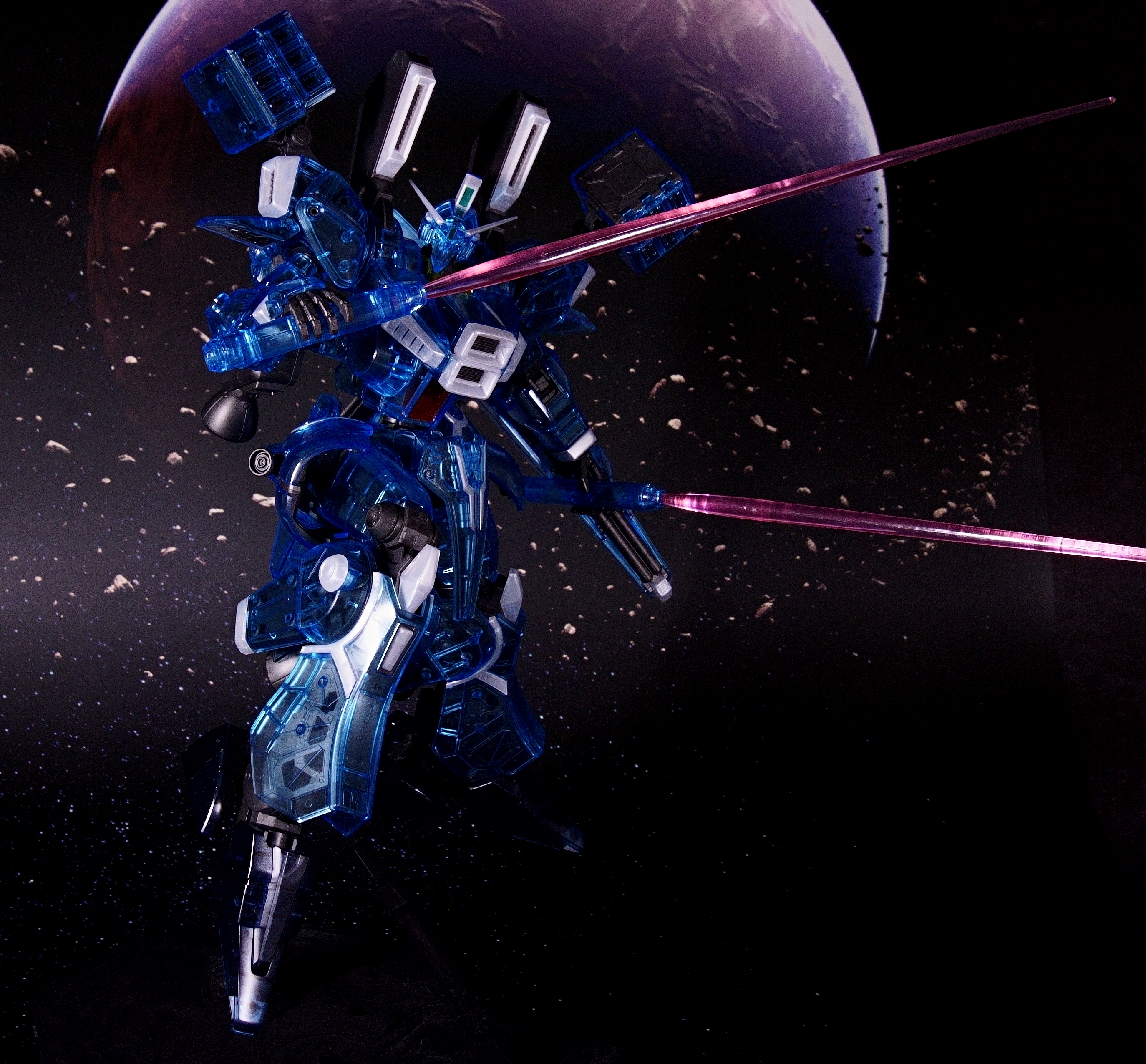 【Vol.15 MG 1/100 Gundam Mk-V [Clear Color]】 Review 9