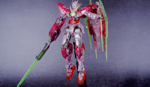 【vol.28 RG 1/144 ガンダムベース限定 ダブルオークアンタ［トランザムクリア】 レビュー