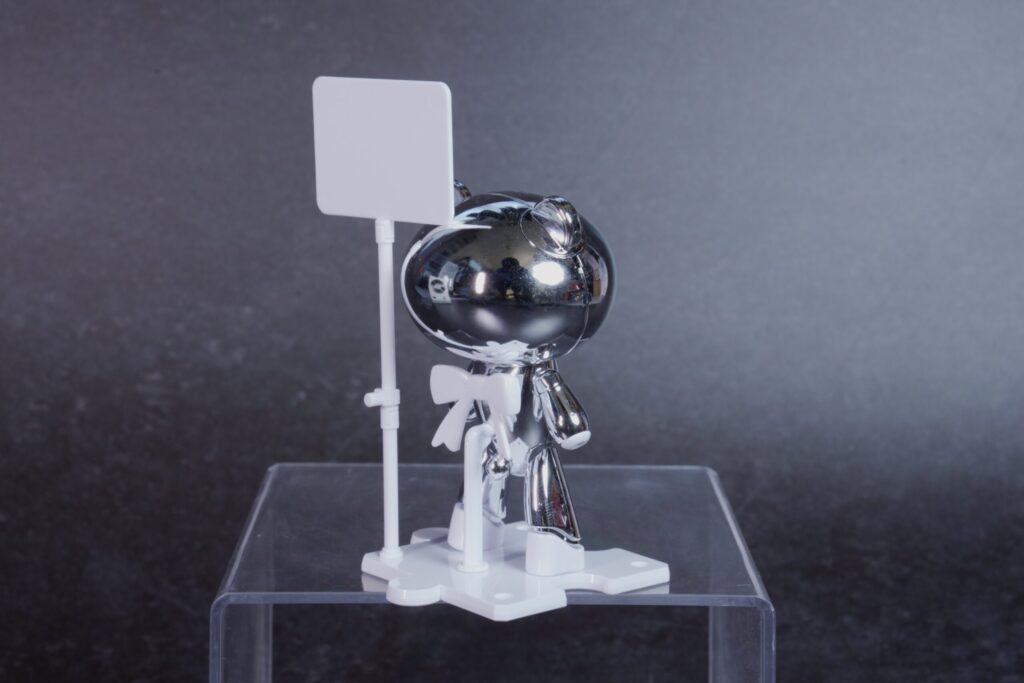 【Vol.50 HG 1/144 Gundam Base Limited Petit’gguy Silver Sparkle & Placard】 Review 1