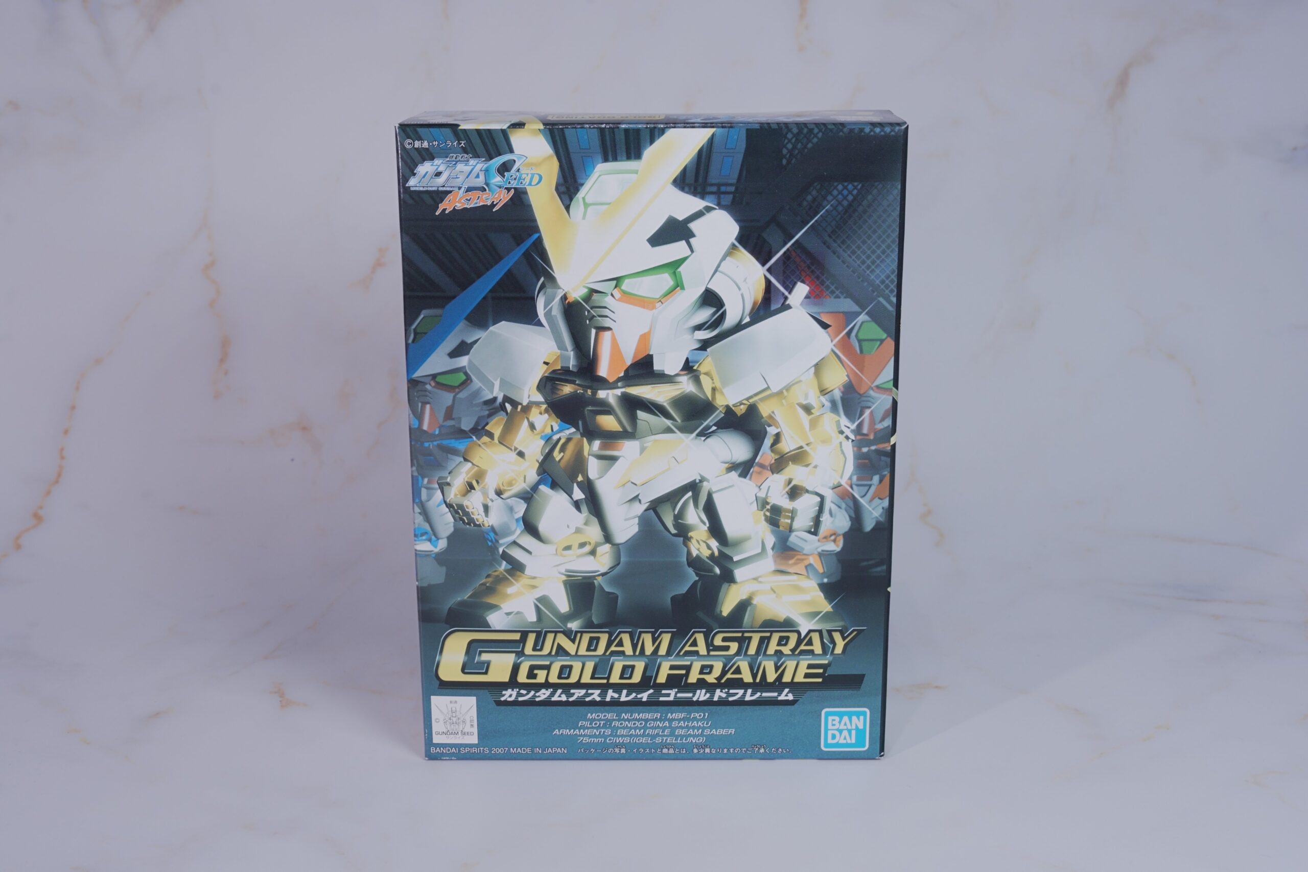 BB戦士299 ガンダムアストレイゴールドフレーム パッケージ表